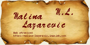 Malina Lazarević vizit kartica